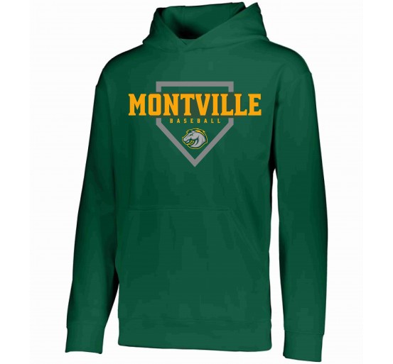 Montville Baseball Hooded Wicking Sweatshirt